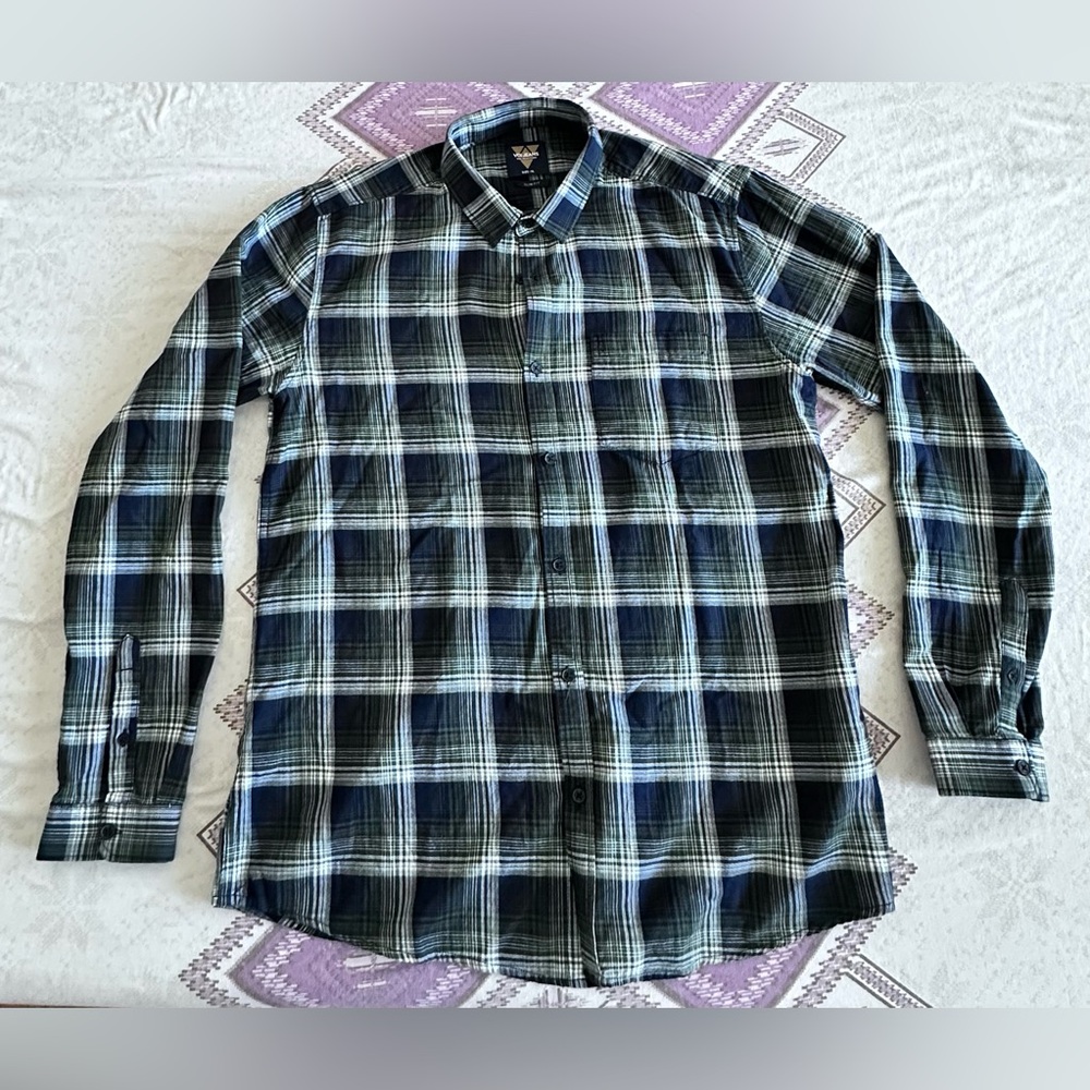 VOI Jeans - Shirt - Men - Green Striped - L